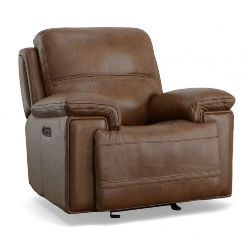  Fenwick Leather Power Gliding Recliner with Power Headrest 2