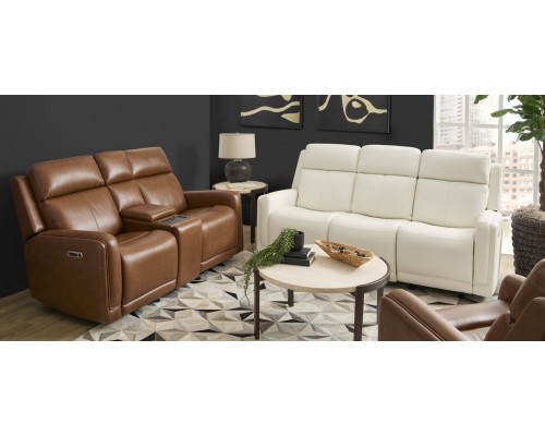 Alister Gliding Power Reclining Sofa with Power Headrest and Lumbar