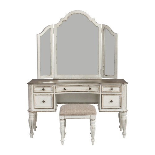Magnolia Manor Vanity Desk & Mirror