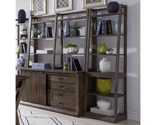 Stone Brook Leaning Bookcase