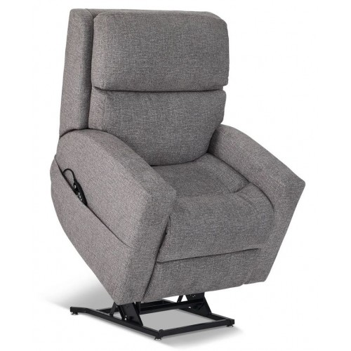 Score Fabric Power Lift Recliner with Power Headrest & Lumbar