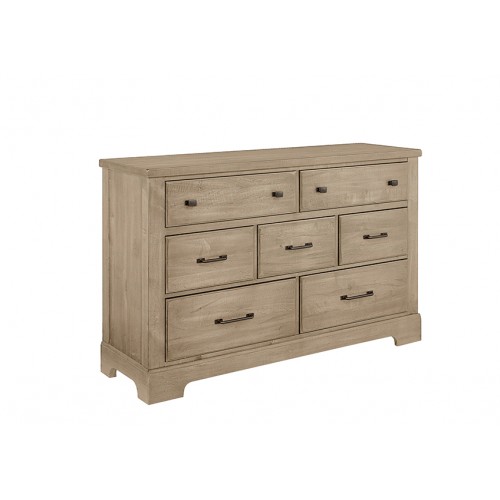Cool Rustic Clear Maple DRESSER - 7 DRAWER