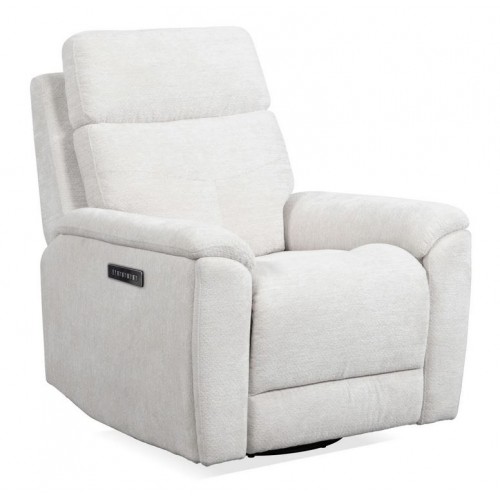 Refined Pearl Perfect Match Power Swivel Gliding Recliner with Power Headrest & Lumbar