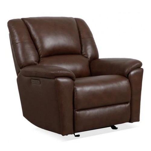 Plush Tavern Brown Perfect Match Power Gliding Recliner with Power Headrest & Lumbar