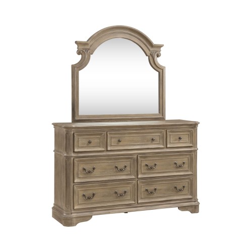 Magnolia Manor Bisque Dresser & Mirror
