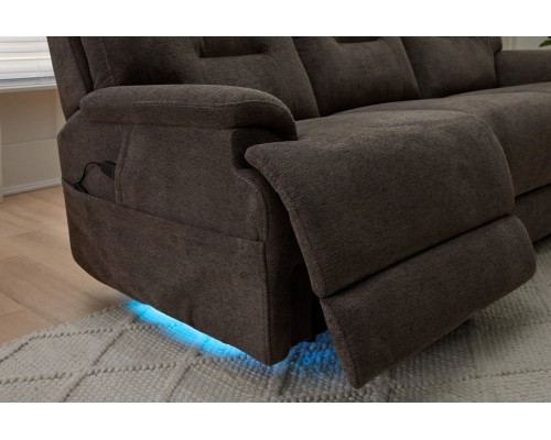 Zofa Fabric Power Sleep Sofa with Power Headrests & Lumbar